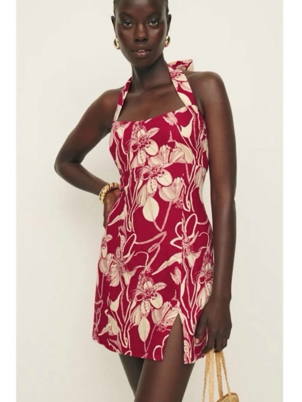 Reformation Isha Haltar Mini Dress size 0